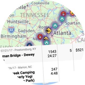 Calculate Cost of Trip Screenshot